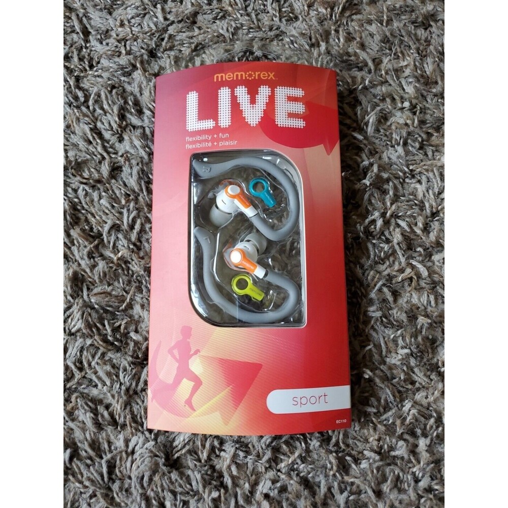 MEMOREX LIVE SPORT EC110 FLEXIBILITY AND Fun Orange New In Pkg Case Included New